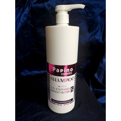 Papino Hair Shampoo with Co-Enzymes and Mango Butter Подхранващ шампоан за коса с Ко- ензими и масло от Манго 1000мл